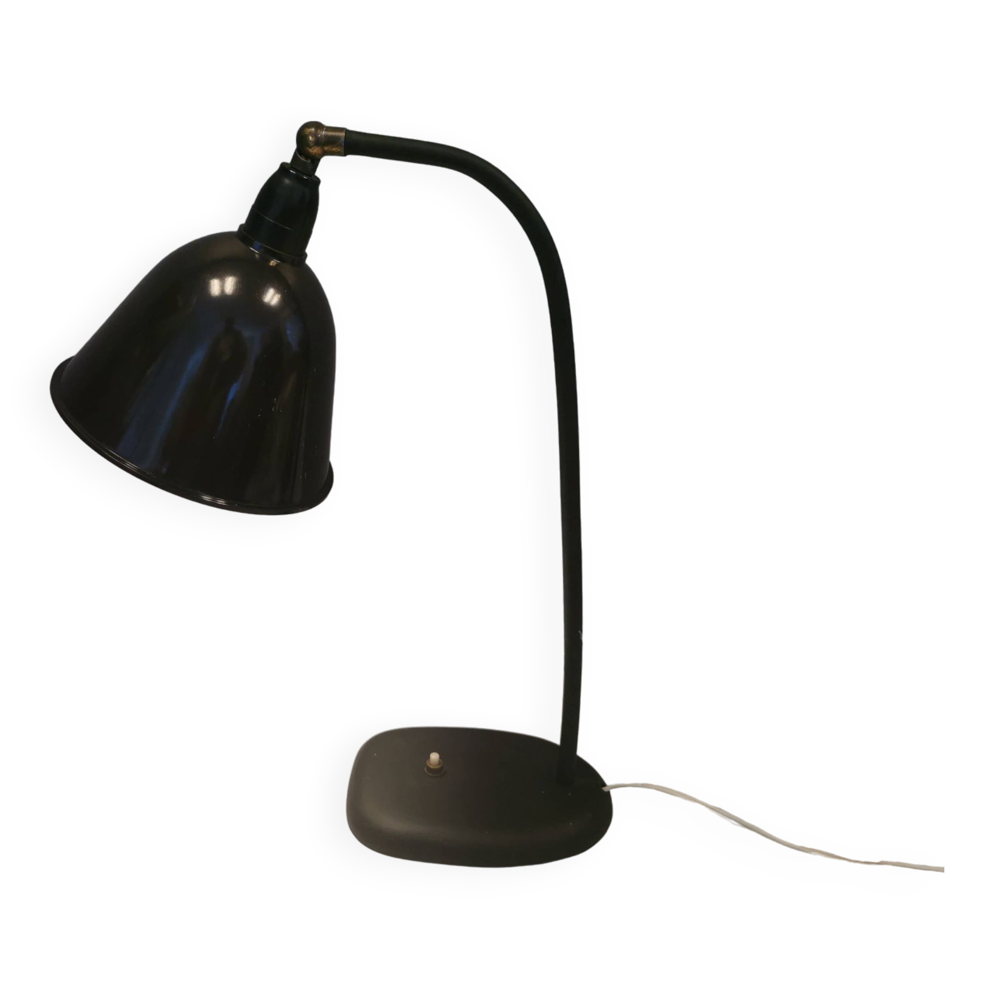 Lampe de table en bakélite et fonte, années 1950