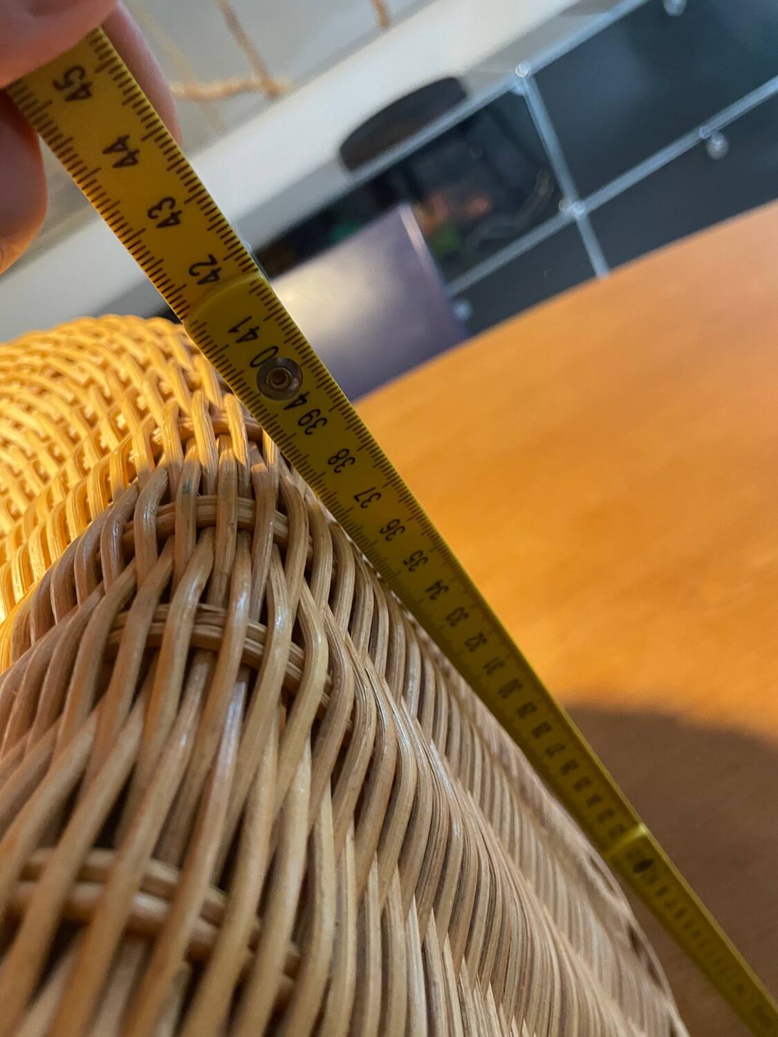 IKEA Dalby rattan stool