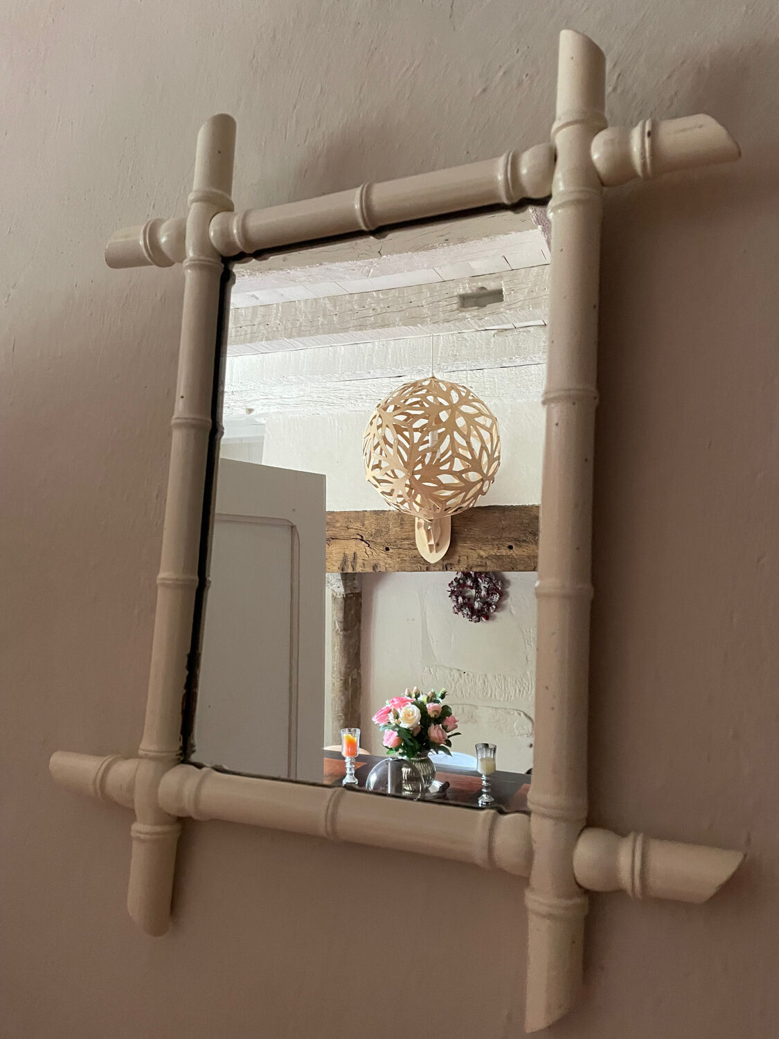 Miroir en bois 58x45cm