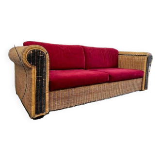 Vintage wicker seat / sofa