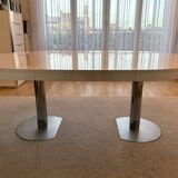 Ligne Roset white lacquered table