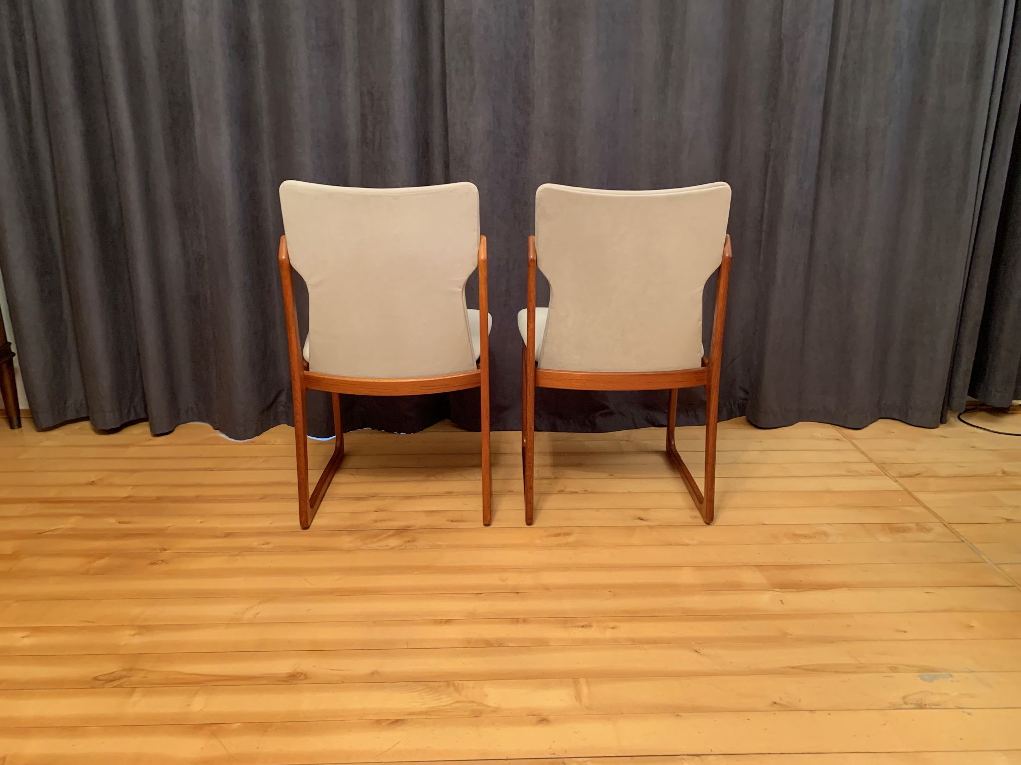 Ensemble de quatre chaises Vamdrup Stolefabrik, Danemark, années 1960