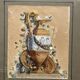 Watercolor XIXth Fountain at Antique Signed H. Lozé
