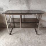 Seventies brushed metal console