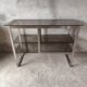 Seventies brushed metal console