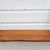 Étagère en orme et cuir, distribuée par la Galerie Maison et Jardin années 60