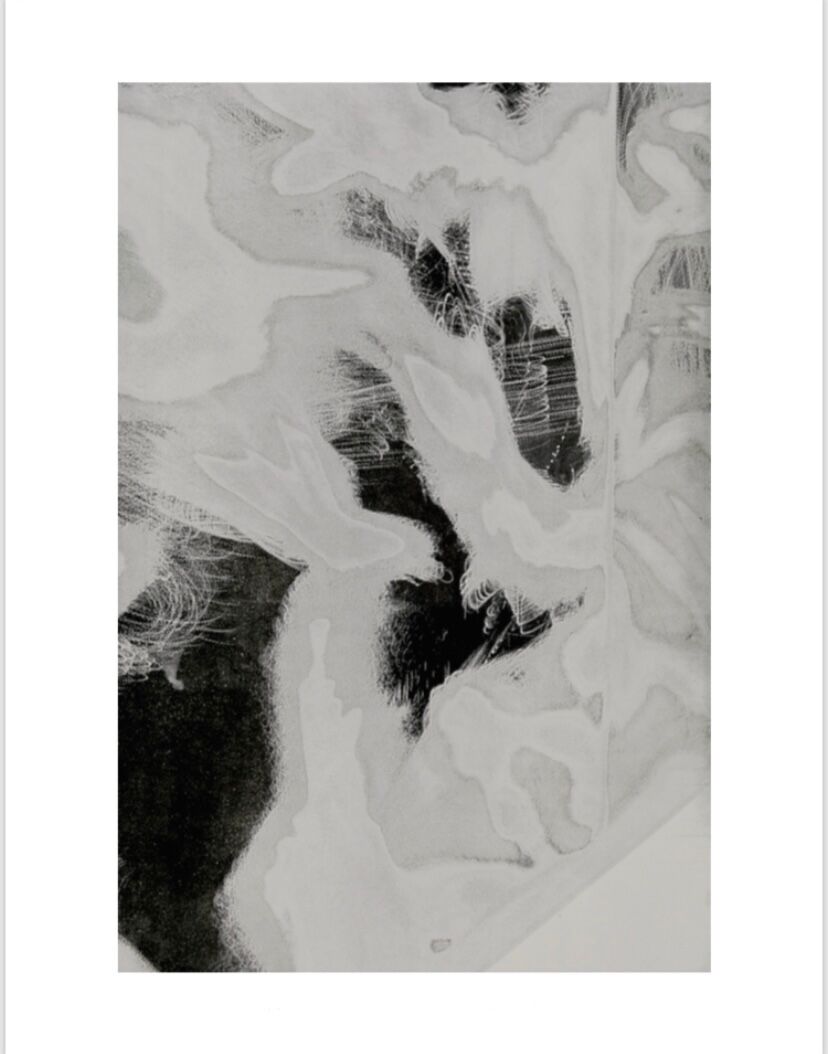 Allugraphy on paper by the artist Mathilde Schaub