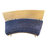 Blue velvet designer sofa