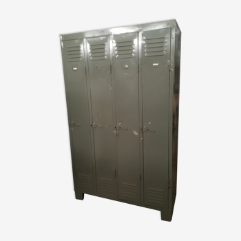 Industrial metal locker 4 doors