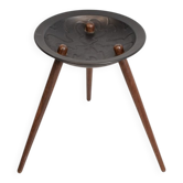 Danish Side Table with Rosewood Legs