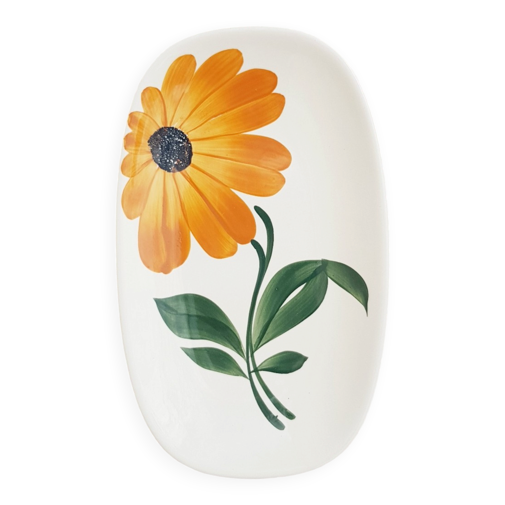 Serving dish Gien sunflower design