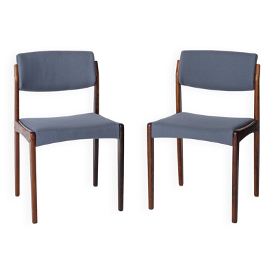 Paire de chaises de salle à manger en palissandre HW Klein pour Bramin – Design danois moderne, années 1960
