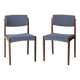 Paire de chaises de salle à manger en palissandre HW Klein pour Bramin – Design danois moderne, années 1960