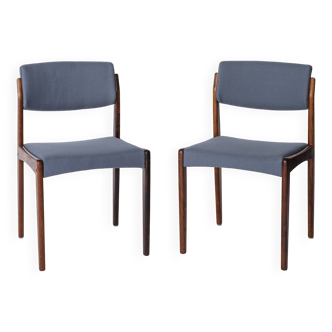 Paire de chaises de salle à manger en palissandre HW Klein pour Bramin – Design danois moderne, années 1960