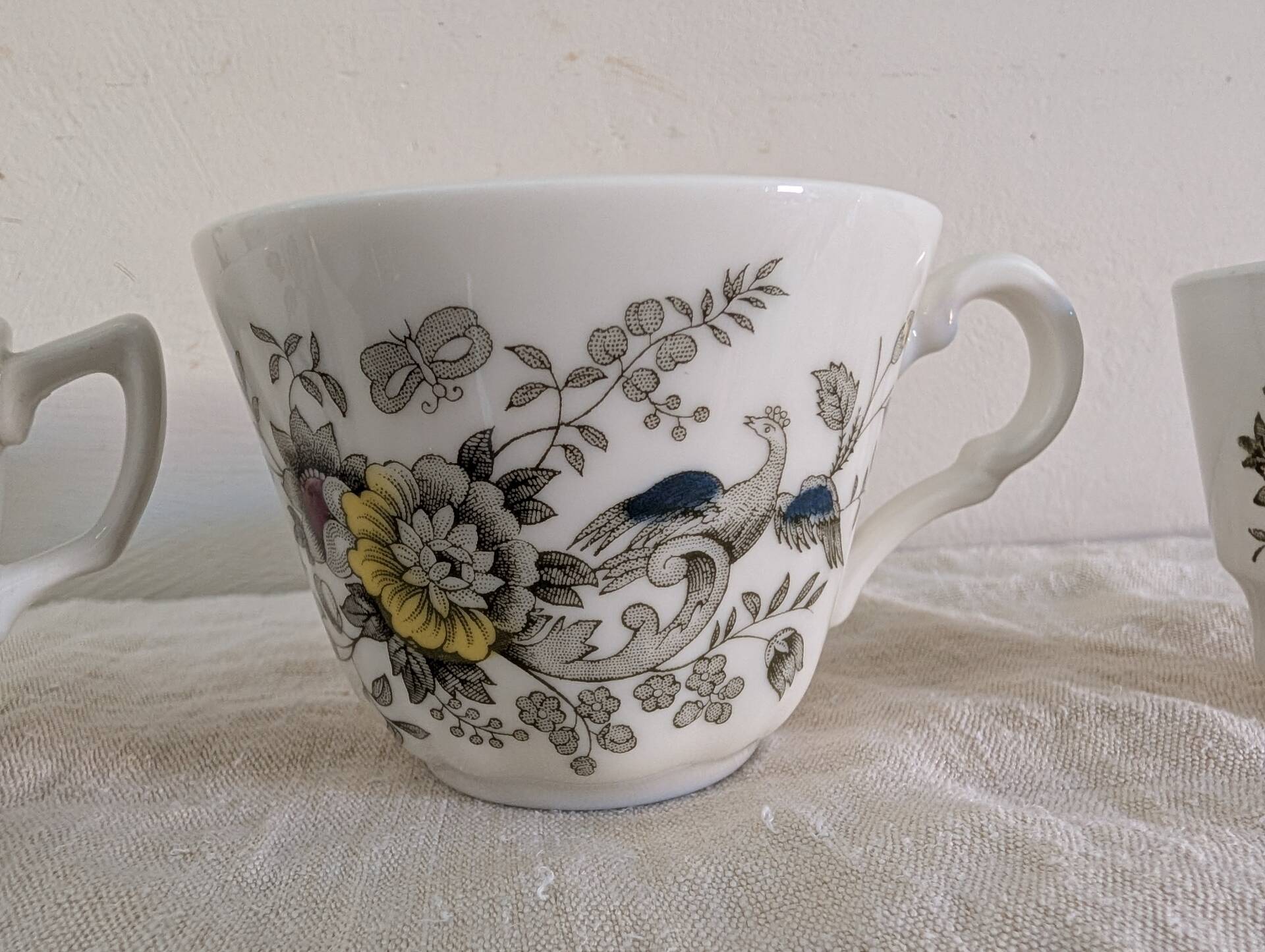 6 tasses Windsor 1981 – Jardin anglais fleuri
