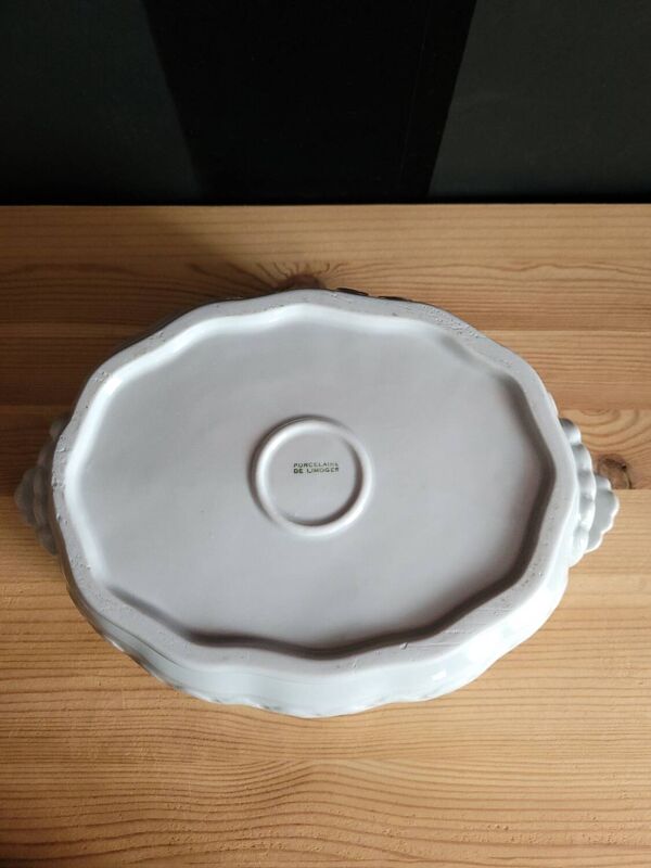 Ancien rafraichissoir en porcelaine blanche de Limoges