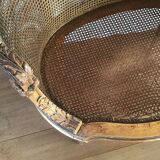 Louis XVI style caned bench