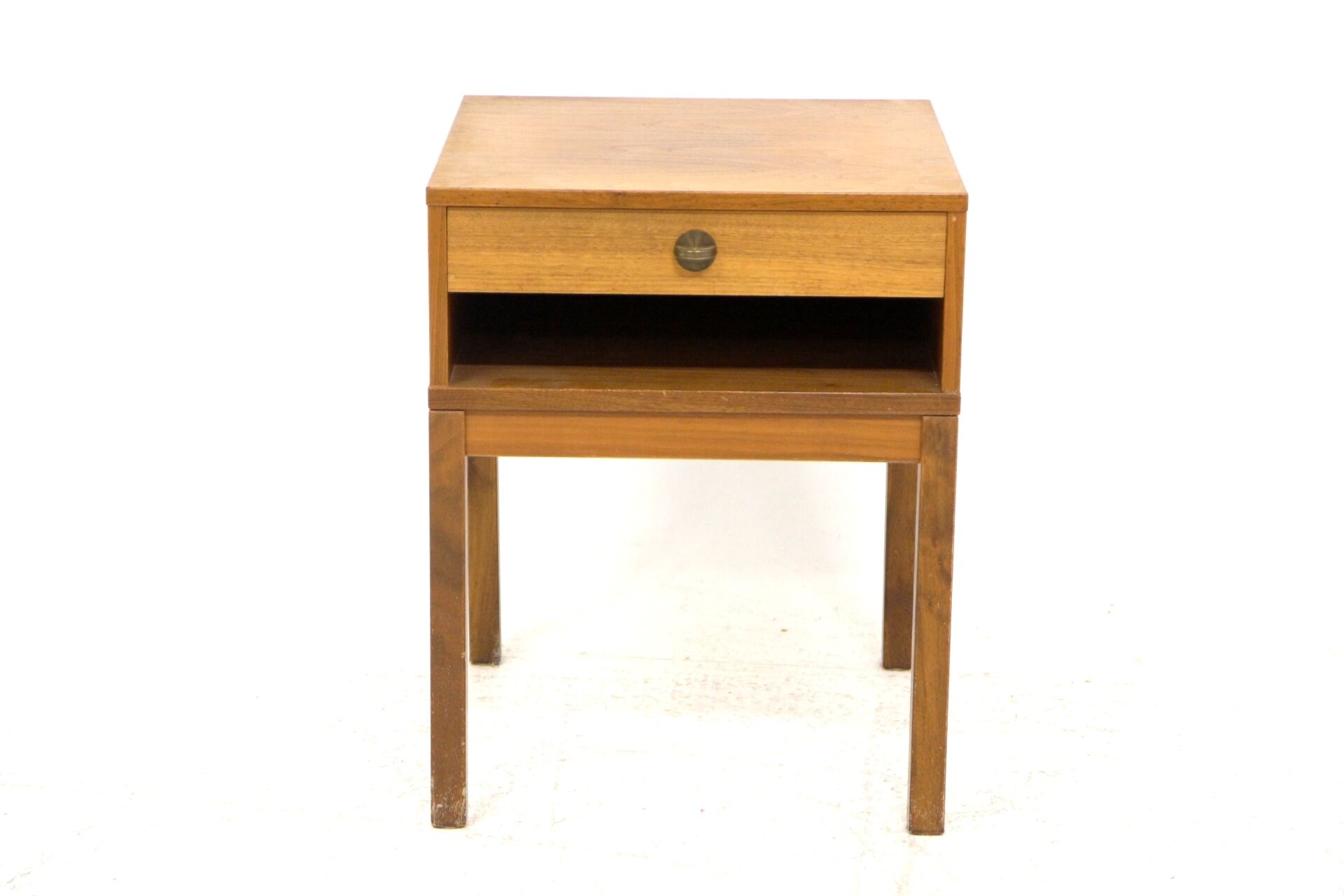 Walnut bedside table, Sweden, 1960