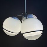 Large Italian globe pendant lamp by Gino Sarfatti, 1960s.