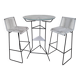 Tampico high table and 2 Cenote BOQA high stools