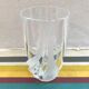 Ancient art deco moulded glass vase - vintage design decorated decor