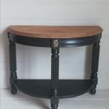 Small half-moon side table