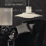 Pendant light "P376" by Fabricius and Kastholm for Nordisk Solar Compagni. Denmark 1960s