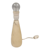 Pied de lampe danois en marbre massif, années 80