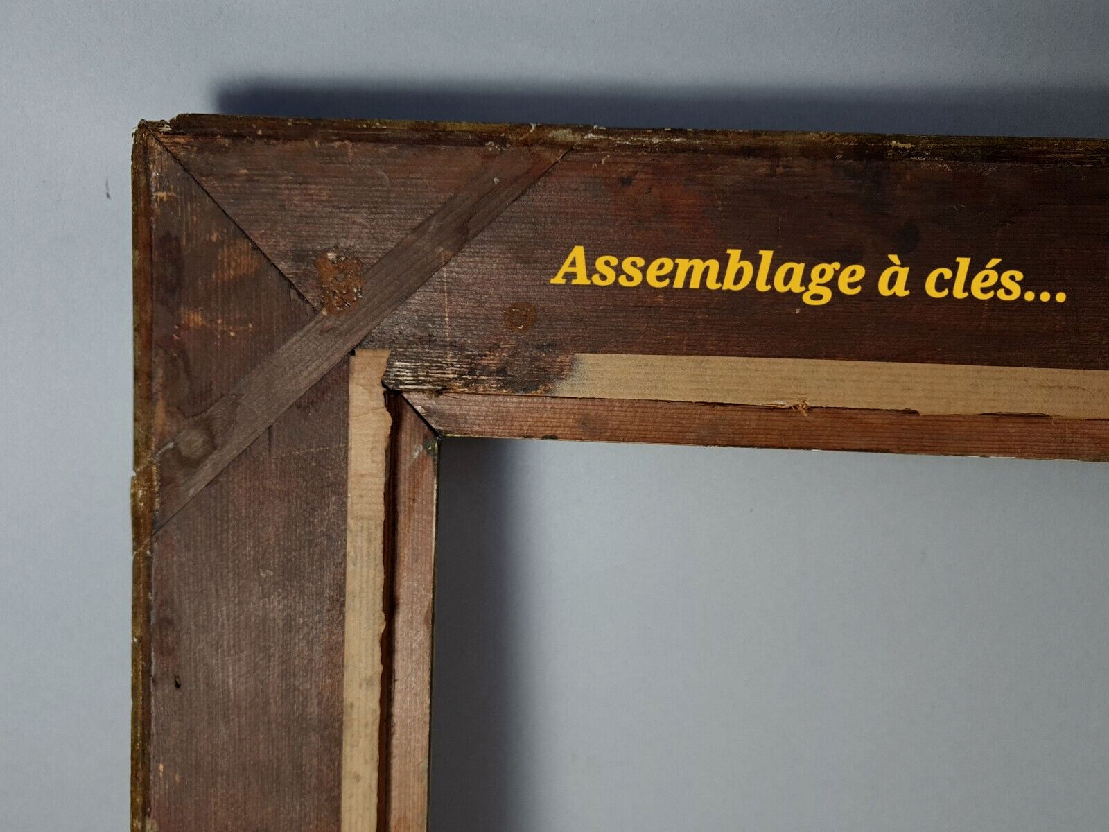 Frame nineteenth century in wood