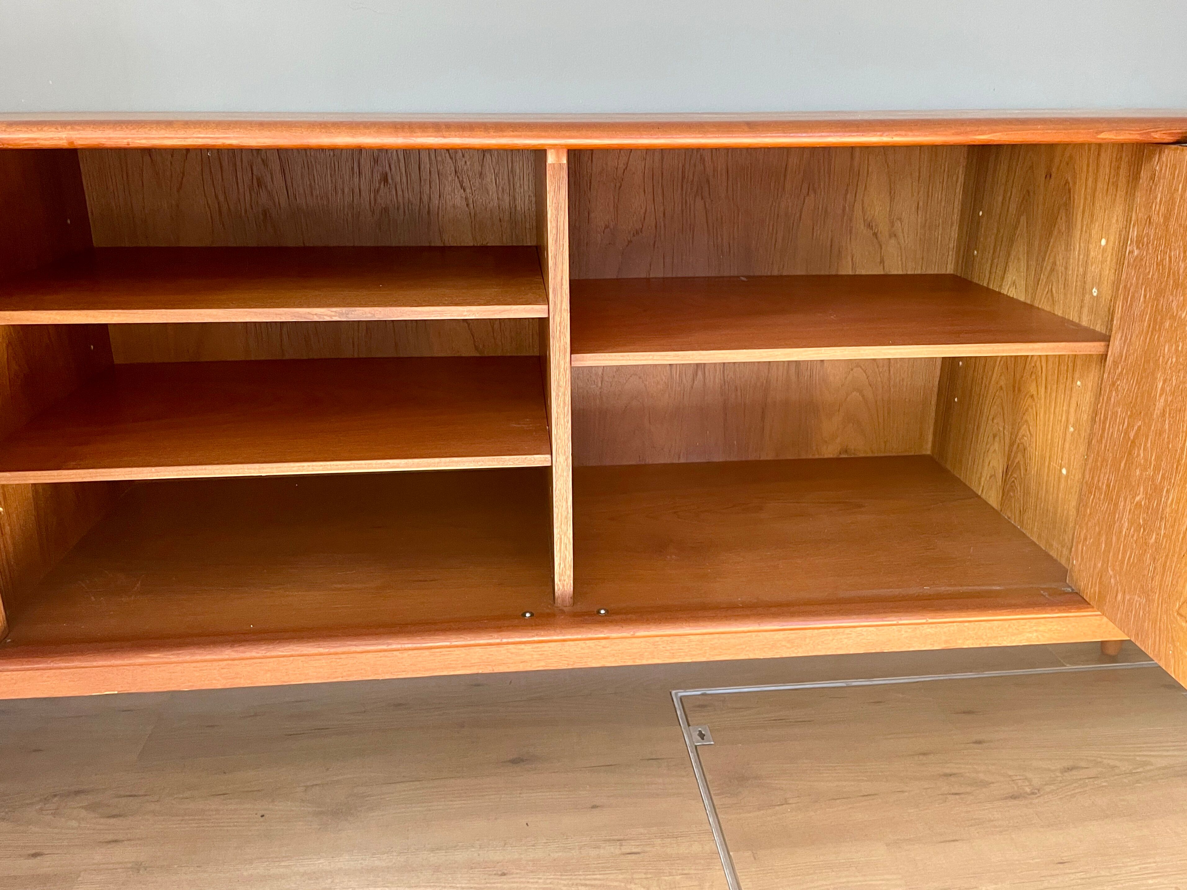 Vintage Scandinavian teak row by Bernhard Pedersen for Samcom, 1960s