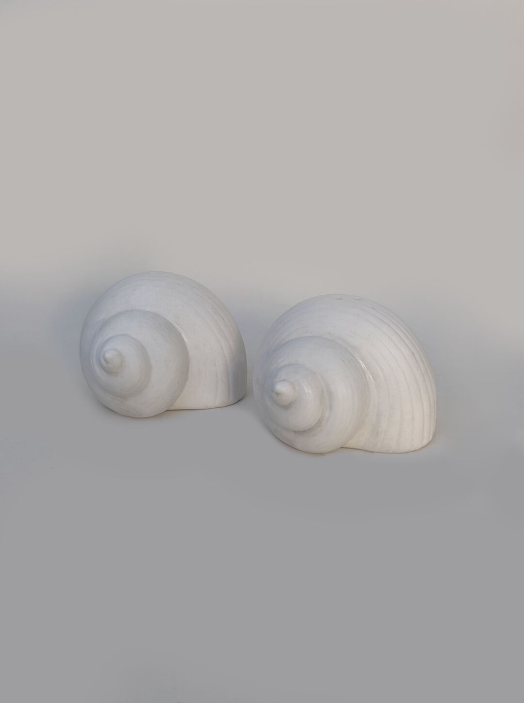 Set of Sculpted Ceramic Salt and Pepper Shakers