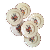 Assiettes creuses Digoin Sarreguemines Modèle Loraine