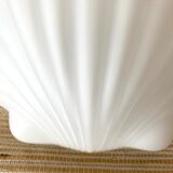 Opaline shell ceiling lamp