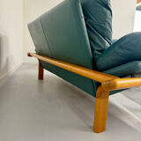 Salon complet canapé cuir teck design scandinave Komfort Danish