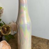 Ceramic vase, iridescent mother-of-pearl color