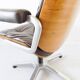 Chaise de bureau en cuir Stoll Giroflex par Karl Dittert moderne du milieu du siècle