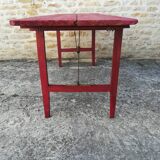 Folding brewery table