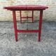 Folding brewery table