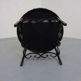 German Brutalist Side Table in Ceramic and Cast Iron, 1960s