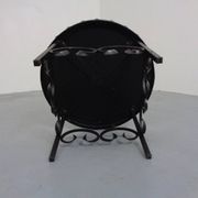 German Brutalist Side Table in Ceramic and Cast Iron, 1960s