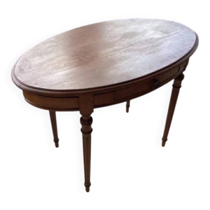Table ovale à tiroir