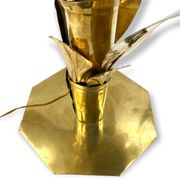 Palm tree brass floor/table lamp, Bottega Gadda Italy, 1960