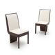Set of heather wood and fabric chairs, 1940s.