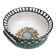 Small ear-handled bowl Robert Picault – Vallauris, sunflower decoration 1950