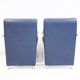 Pair of blue Niccola sun loungers by Andrea Branzi for Zanotta