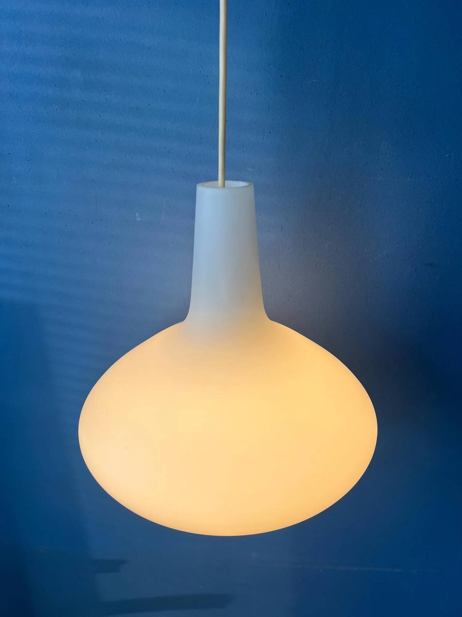 Opaline glass 'Bulbo' pendant lamp by Lisa Johansson Pape for Stockmann Orno