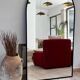 Black arch mirror 180x100 cm