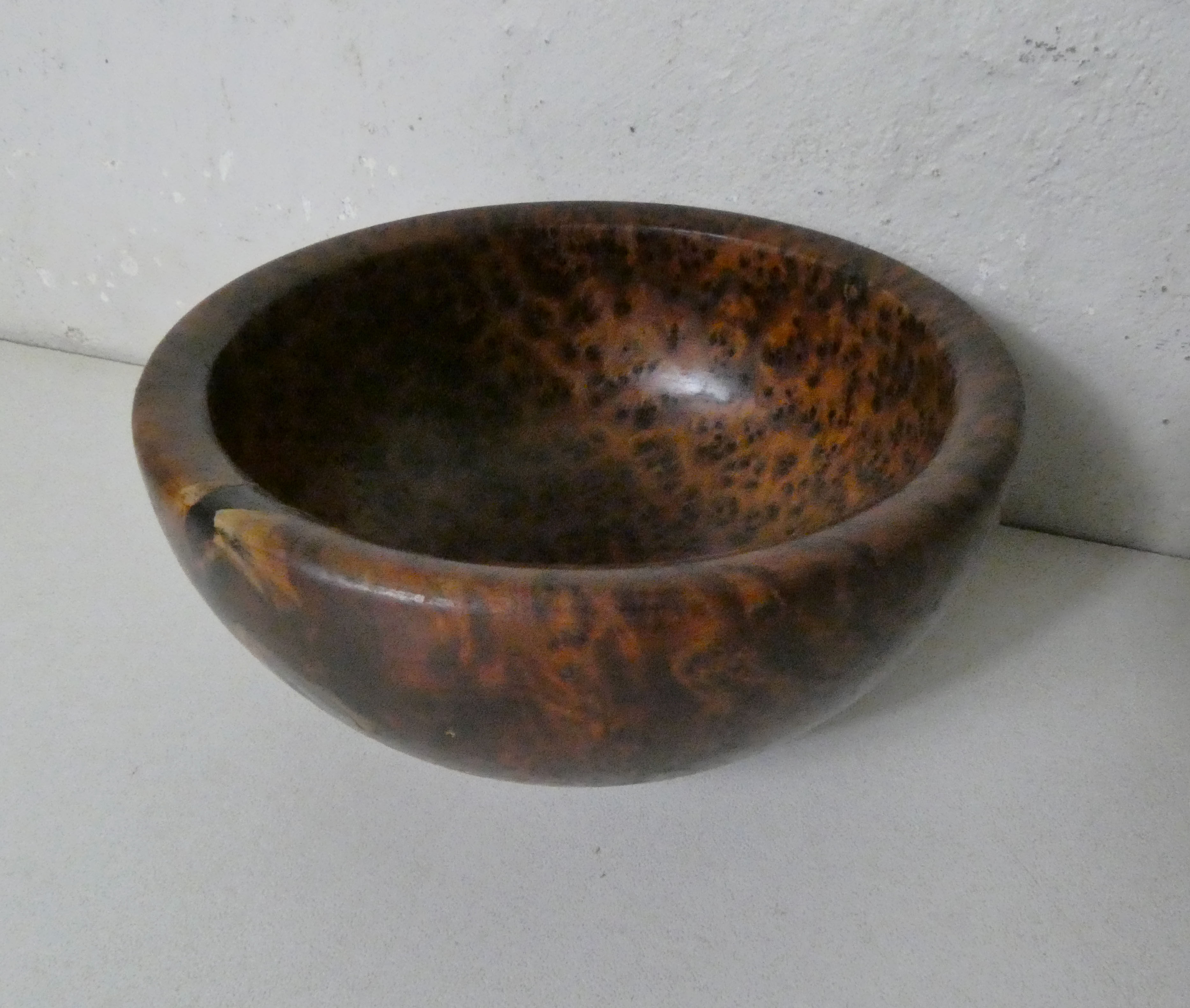 2 wooden bowls turned