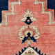 2x10 Faded Pink & Navy Blue Persian Runner Rug, 71x294Cm