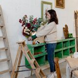 Workshop furniture – with green lockers